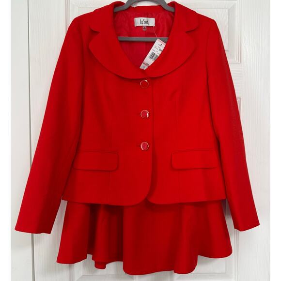 Le Suit New With Tag Scarlet Women's 2 Pcs. Skirt Suit Set Size 10 - Picture 1 of 16